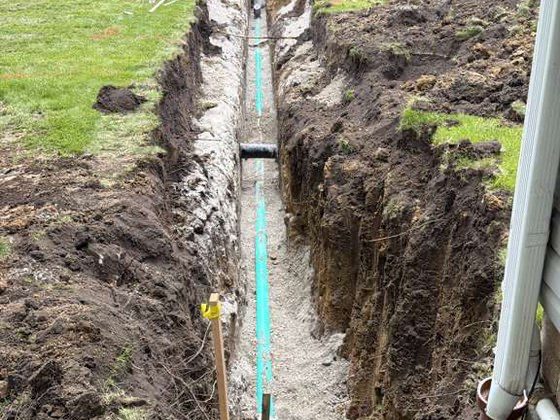 May 2026 — Trenching & plumbing lines