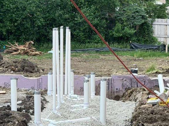 May 2026 — Foundation plumbing stubs